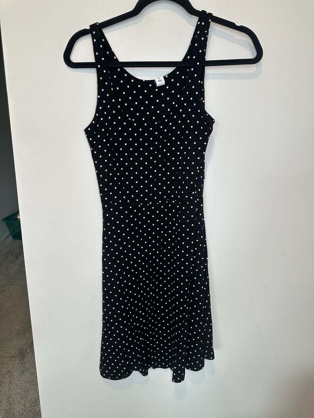 Old Navy Polka Dot Dress Size XS Black White Sleeveless Mini